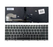 HP tastatūra: EliteBook 840 G5 846 G5 745 G5 (sudraba, ar fona apgaismojumu)