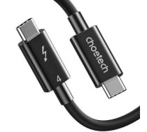 Cable CHOETECH Thunderbolt 4, USB-C to USB-C, 40Gbps, 100W, 20V/ 5A, 8K/ 60Hz, 0.8m