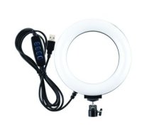 LED gredzenveida lampa, 16cm, USB