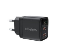 Charger CHOETECH GaN 2xUSB Type-C: 35W, PD