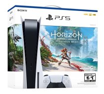 Sony PlayStation 5, 825GB, Blu-ray, White (PS5) + Horizon: Forbidden West