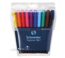 Pildspalva liners SCHNEIDER TOPLINER 967, 0.4mm, 10 krāsu komplekts