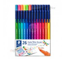 Flomasteri STAEDTLER Briliant Triplus Colours, 26 krāsas