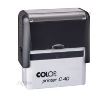 Zīmogs COLOP Printer C40, melns korpuss,melns spilventiņš