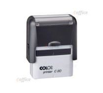 Zīmogs COLOP Printer C20, melns korpuss,melns spilventiņš