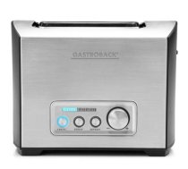 Gastroback Toaster PRO 2S 42397 Stainless Steel/ black, Stainless steel, 950 W, Number of slots 2, Number of power levels 9, Bun warmer included 42397
