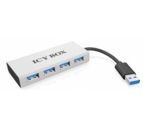 Raidsonic Icy Box 4xPort USB 3.0 Hub, Silver IB-AC6104