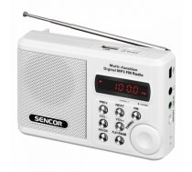 Sencor SRD 215 W kabatas radio, FM, balts SRD 215 W