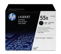 Hewlett-packard HP Toner Black 55X for P3015 LaserJet Dual pack(12.500pages) / CE255XD CE255XD