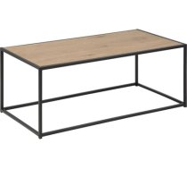 Kafijas galdiņš SEAFORD 100x50xH40cm, galda virsma: mēbeļu plāksne ar laminētu pārklājumu, krāsa: ozols, rāmis: metāls AC76371
