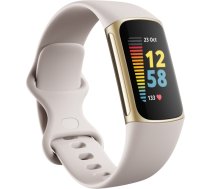 Fitbit Charge 5, lunar white/soft gold FB421GLWT