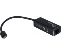 KAB Adapter USB-C > Gigabit Lan RJ45 1000 MBit/s Inter-Tech Black 88885438