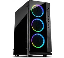 Midi Inter-Tech W-III RGB Tower black | RGB Beleuchtung mit Fernbedienung 88881291