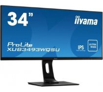 Monitor Iiyama XUB3493WQSU-B1 34'', ADS-IPS, UWQHD, HDMI/DP/USB, speakers XUB3493WQSU-B1