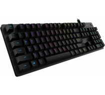 LOGITECH G512 Carbon RGB Mechanical Gaming Keyboard, GX Blue - CARBON - US INT'L - USB - INTNL - G512 CLICKY 920-008946
