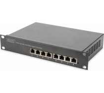 Digitus 8-port Gigabit Ethernet PoE switch DN-95317 10/100/1000 Mbps (RJ-45), Unmanaged, Rack mountable, Power supply type Internal, Ethernet LAN (RJ-45) ports 8 DN-95317