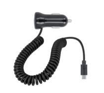Forever M-01 Auto Lādētājs 1A ar Micro USB kabelis ar LED indikātoru / 1,5m Melns T_0014808