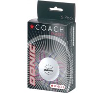 Table tennis ball DONIC P40+ Coach 1star 6 pcs White 827DO550221