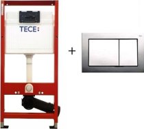 TECEprofil Base WC rāmja komplekts, hromēta skalošanas spiedpoga 9400006