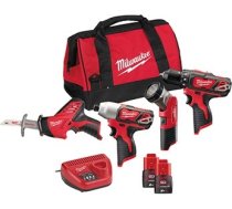 Milwaukee M12 BPP4A-202B Instrumentu komplekts 4933441240