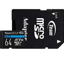 Team Group Memory Card Micro SDXC 64GB TEAUSDX64GIV30A103