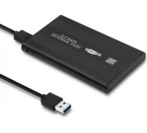 Qoltec 51861 External Hard Drive Case HDD/SSD 2.5'' SATA3 | USB 3.0 | Black 51861