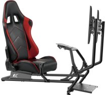 Nano Rs NanoRS RS160 Gaming Chair Racing Simulator Stand 3 in 1 PC Console Gamers Synthetic Leather Cover Steering Wheel Stand TV Bracket Up to 50" Max. Vesa 400x400 RS160