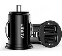 AUKEY CC-S1 mobile device charger Auto Black 2xUSB AiPower 4.8A 24W CC-S1