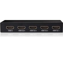 CLUB 3D HDMI™ 4K@60Hz UHD Splitter AC Power 4 ports CSV-1380