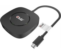 CLUB 3D USB Type C 3.2 Gen 1 Multi Stream Transport (MST)Hub DisplayPort1.4 Triple Monitor CSV-1550