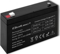 Qoltec 53072 AGM battery | 6V | 7.2 Ah 53072