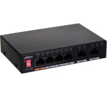 Dahua Technology PFS3006-4ET-60 network switch Unmanaged Fast Ethernet (10/100) Power over Ethernet (PoE) Black PFS3006-4ET-60