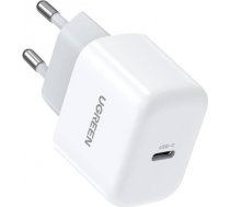 Mini wall charger UGREEN CD241, USB-C, 20W, PD (white) 10220