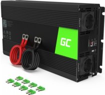 Green Cell Invertors 12V uz 230V | Tīra Sinusoīda | Jauda 1500W INV1500.12S/22