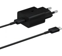 Samsung EP-T1510XBEGEU 15W Oriģināls Tīkla Lādētājs + USB-C kabelis melns (EU Blister) EP-T1510XBEGEU