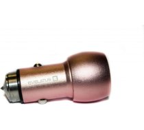 Evelatus Universal Car Charger ECC01 PINK 2USB port 3.1A with stainless steel escape tool Pink ECC01 PNK