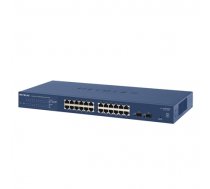 Netgear Switch GS724T Managed L2+, Rack mountable, 1 Gbps (RJ-45) ports quantity 24, SFP ports quantity 2, Power supply type Single GS724T-400EUS