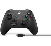 Microsoft Xbox Wireless Controller Series X/S + USB-C Cable, Carbon black 1V8-00002