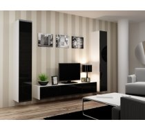 Cama Meble Cama Living room cabinet set VIGO 4 white/black gloss VIGO 4 BI/CZ