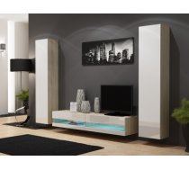 Cama Meble Cama Living room cabinet set VIGO NEW 4 sonoma/white gloss VIGO NEW4 SO/BI