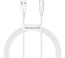 Kabelis USB2.0 A spraudnis - USB C spraudnis 66W 1,0m balts Superior series BASEUS CATYS-02