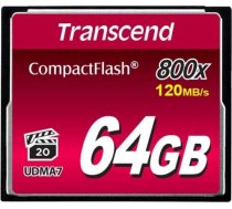 MEMORY COMPACT FLASH 64GB/800X TS64GCF800 TRANSCEND TS64GCF800