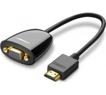 UGREEN MM105 HDMI to VGA Adapter, No Audio (Black) 40253