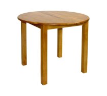 Ēdamistabas galds MIX & MATCH D90+30xH74cm, izvelkams, koks: gumijkoks, krāsa: gaišs ozols, apdare: lakots 20831