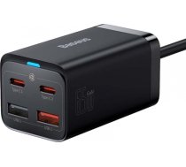 Baseus Quick Charger GaN3 Pro, 2x USB-C, 2x USB, 65W (black) CCGP040101