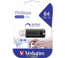 Verbatim Store n Go 64GB Pinstripe USB 3.0 black 49318