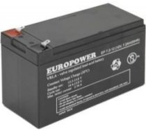 BATTERY 12V 7.2AH VRLA/EP7.2-12 T2 EUROPOWER EMU EP7.2-12T2