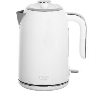 Adler Tējkanna AD 1341 Electric, 2200 W, 1.7 L, Stainless steel, 360° rotational base, White AD 1341