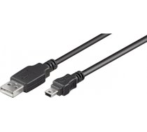 Goobay USB 2.0 Hi-Speed cable 50768 3 m, Black, USB 2.0 mini male (type B, 5-pin), USB 2.0 male (type A) 50768