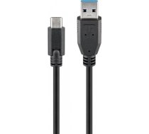 Goobay 71221 USB-C to USB A 3.0 cable, black, 2m 71221